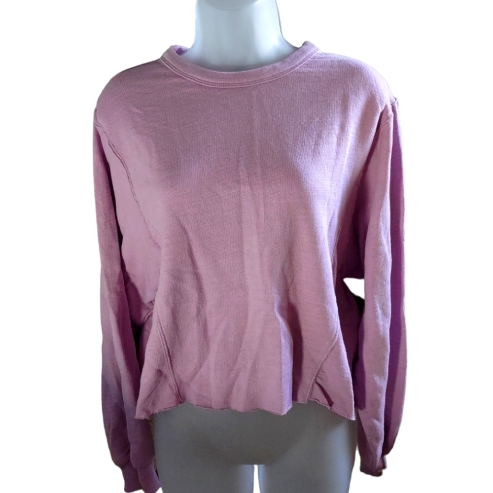 Universal Thread Cropped Sweater Lilac Purple Extra Small